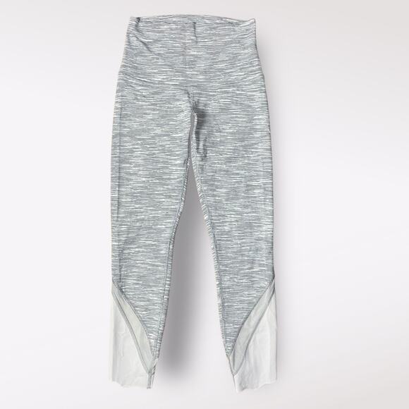 Lululemon Athletica Wunder Under Scalloped Hem High-Rise Cropped Leggings Size 2 - Picture 1 of 9